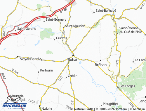 MICHELIN Rohan map - ViaMichelin