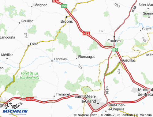 MICHELIN Plumaugat map - ViaMichelin