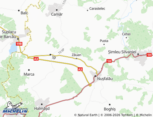 Mappa MICHELIN Zăuan - ViaMichelin
