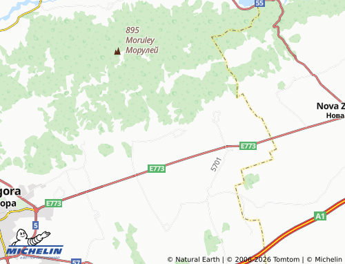 Mapa MICHELIN Oryahovitsa - ViaMichelin