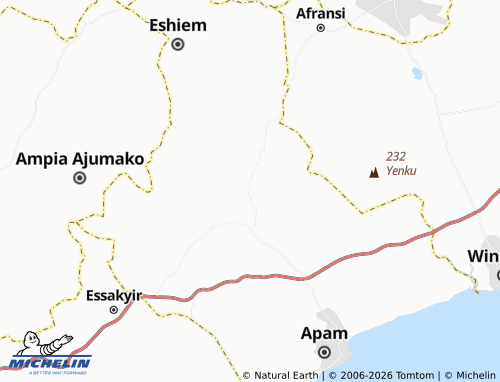 MICHELIN Kumasi map - ViaMichelin