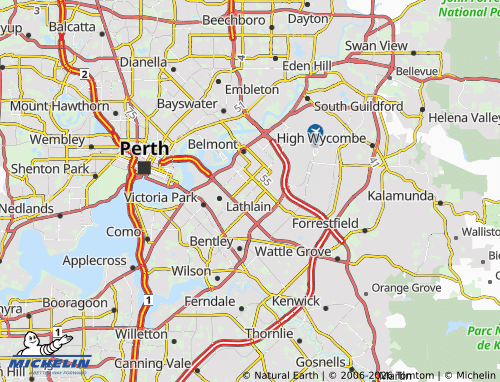 Mapa MICHELIN Kewdale - ViaMichelin