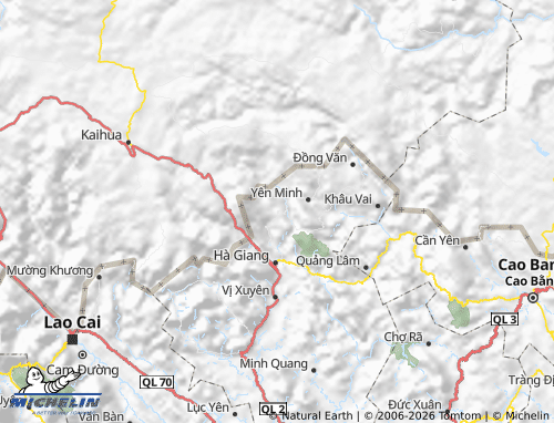 Mapa MICHELIN Quản Bạ - ViaMichelin