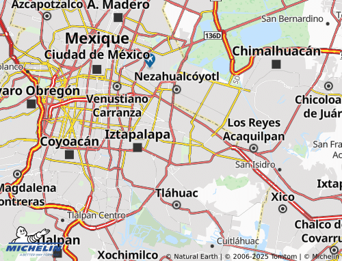 MICHELIN Ejército Constitucionalista map - ViaMichelin