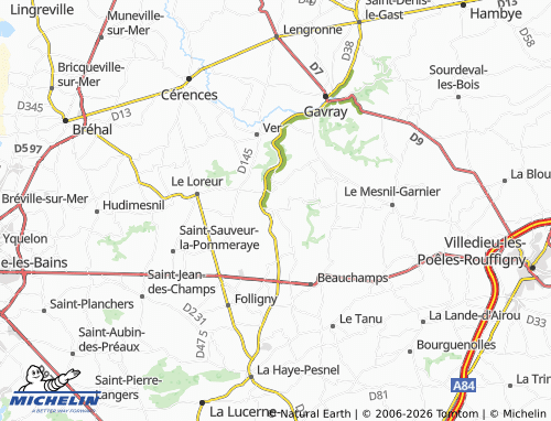 MICHELIN Le Mesnil-Rogues map - ViaMichelin