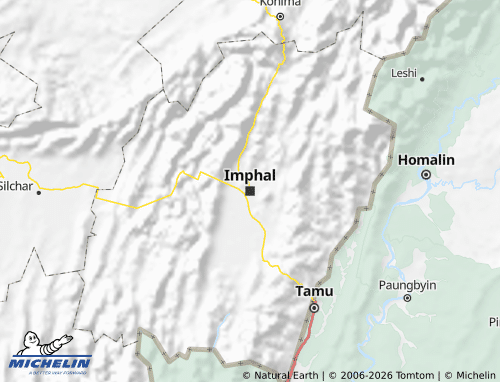 MICHELIN Manipur map - ViaMichelin