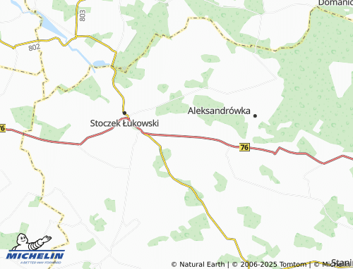 MICHELIN Stare Kobiałki map - ViaMichelin