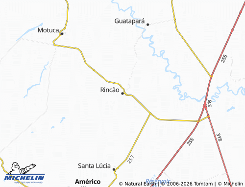 Mapa MICHELIN Rincão - ViaMichelin
