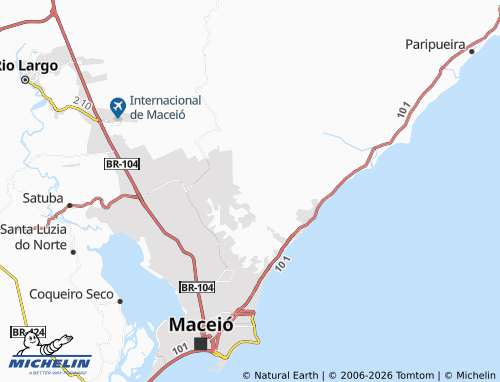 Mapa MICHELIN Benedito Bentes - ViaMichelin