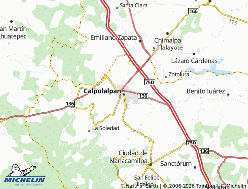 MICHELIN-Landkarte Calpulalpan - ViaMichelin