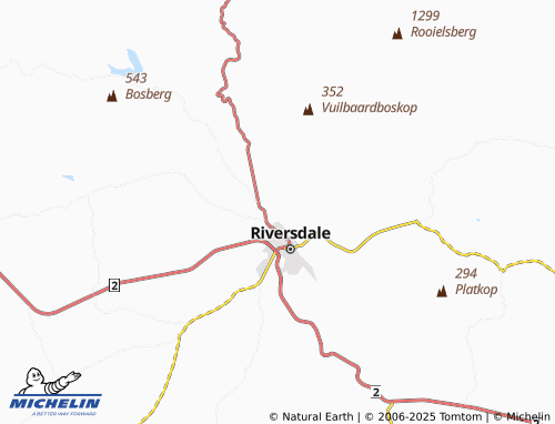 MICHELIN Riversdale Small Holdings map - ViaMichelin