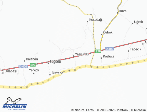 MICHELIN Yazyurdu map - ViaMichelin
