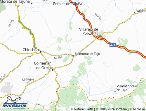 MICHELIN Belmonte de Tajo map - ViaMichelin
