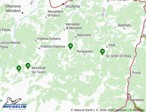Mappa MICHELIN Cardini - ViaMichelin