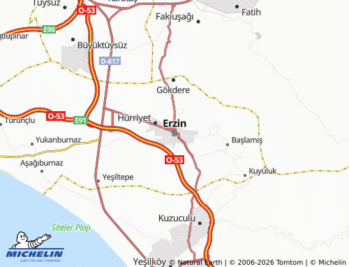 Mappa MICHELIN Erzin - ViaMichelin