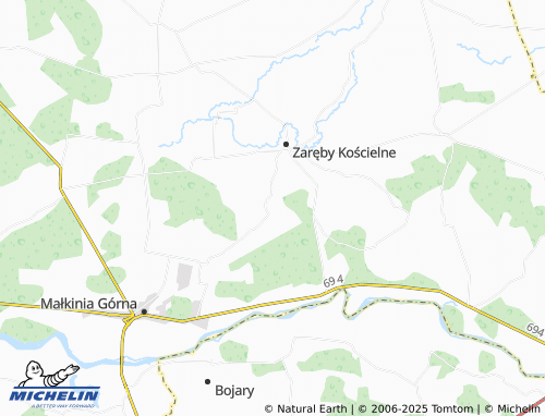 Carte MICHELIN Kępiste-Borowe - ViaMichelin