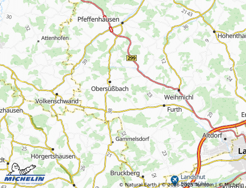 MICHELIN-Landkarte Niedersüßbach - ViaMichelin