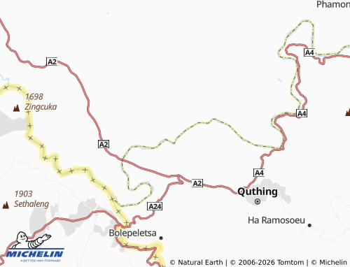 Carte MICHELIN Ha Thaba-Bosiu - ViaMichelin