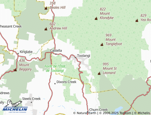 MICHELIN-Landkarte Toolangi - ViaMichelin