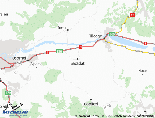MICHELIN Săcădat map - ViaMichelin
