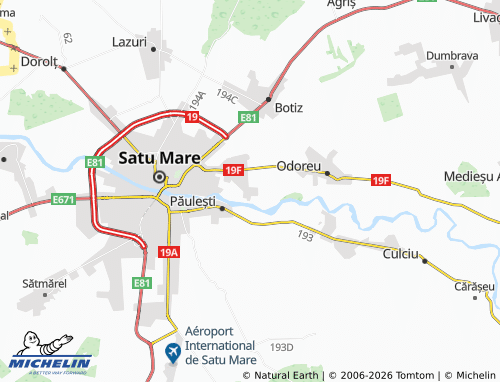 MICHELIN Mărtinești map - ViaMichelin