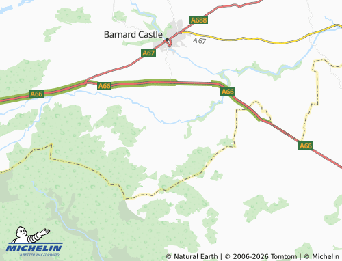 Mappa MICHELIN Scargill - ViaMichelin