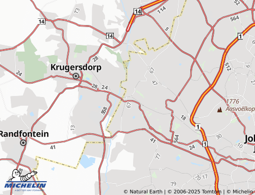 MICHELIN Princess Extension 33 map - ViaMichelin