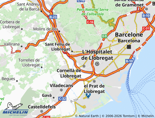 Carte MICHELIN Sant Joan Despí - ViaMichelin