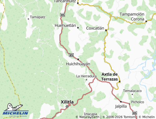 MICHELIN Huichihuayán map - ViaMichelin