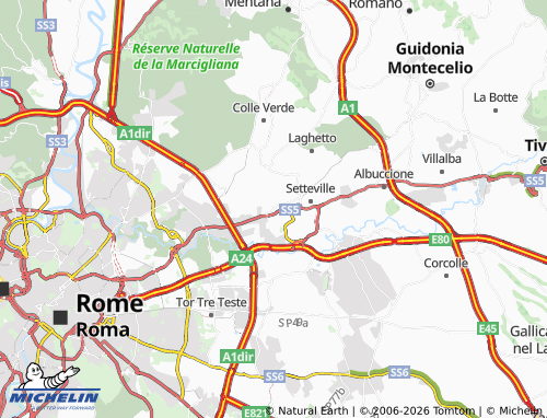 MICHELIN Settecamini map - ViaMichelin