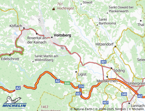 MICHELIN-Landkarte Gaisfeld - ViaMichelin