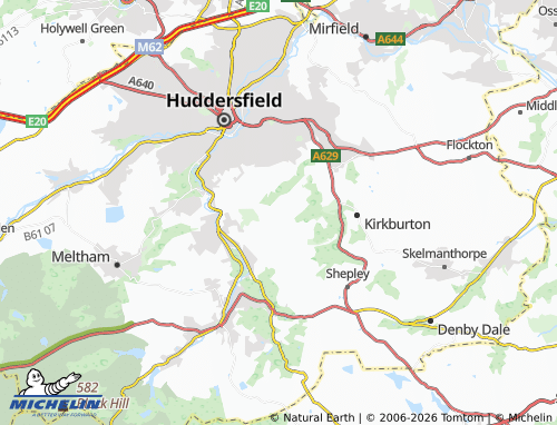 Carte MICHELIN Farnley Tyas - ViaMichelin