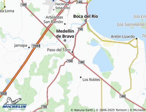 Mapa MICHELIN Las Flores, Paso del Toro - ViaMichelin