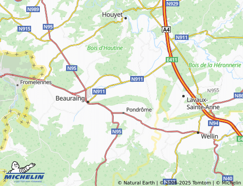 MICHELIN-Landkarte Martouzin-Neuville - ViaMichelin