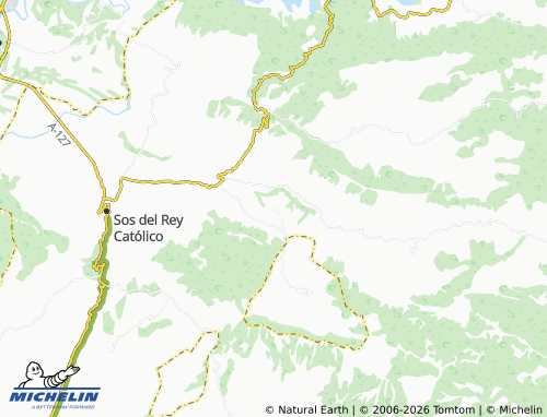 MICHELIN Gordún map - ViaMichelin