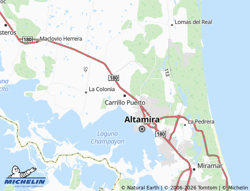 MICHELIN Carrillo Puerto map - ViaMichelin