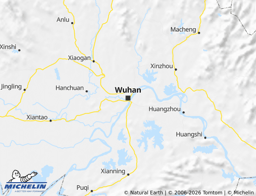 Mapa MICHELIN Hubei - ViaMichelin