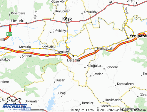 MICHELIN Dalama map - ViaMichelin