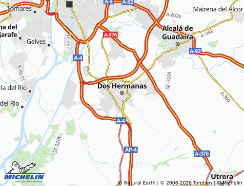 MICHELIN-Landkarte Dos Hermanas - ViaMichelin