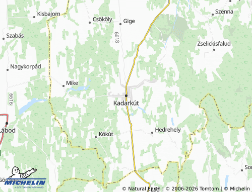 Mapa MICHELIN Kadarkút - ViaMichelin