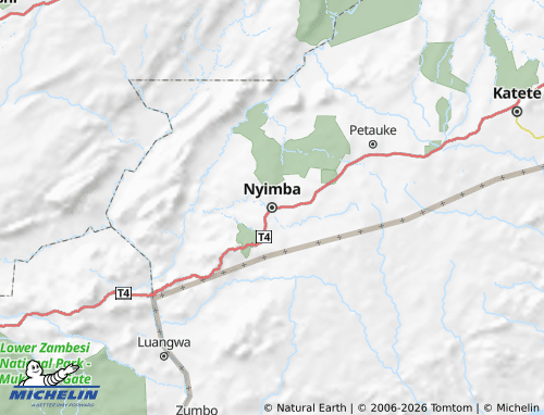 MICHELIN Nyimba map - ViaMichelin