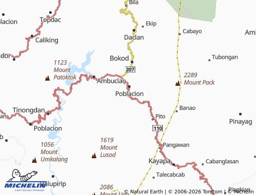 MICHELIN Bobok-Bisal map - ViaMichelin