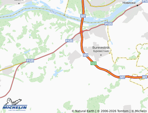 MICHELIN-Landkarte Burtsevo - ViaMichelin