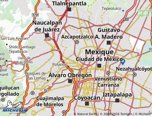 Mappa MICHELIN Anáhuac Peralitos - ViaMichelin
