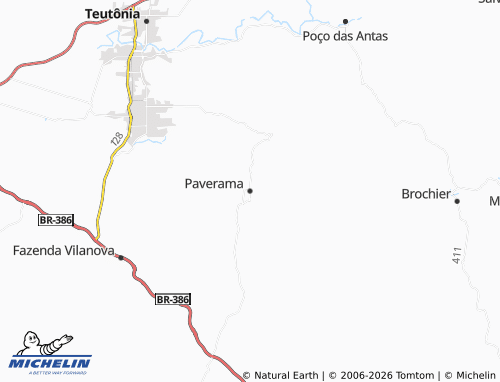 Mapa MICHELIN Paverama - ViaMichelin