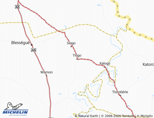 MICHELIN-Landkarte Tiogo - ViaMichelin