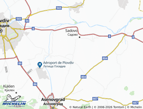 MICHELIN Kochevo map - ViaMichelin