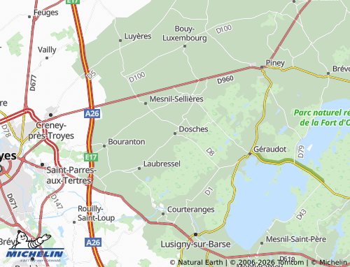 Mappa MICHELIN Dosches - ViaMichelin