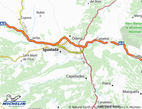 Carte MICHELIN Vilanova del Camí - ViaMichelin