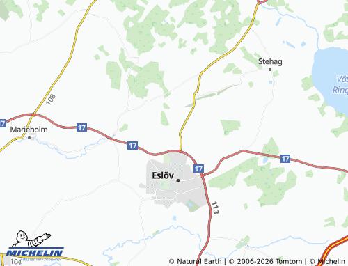 Mapa MICHELIN Stabbarp - ViaMichelin